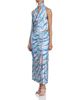 Avec Les Filles Avec Les Filles Satin Paisley Scarf Tie Halter Top - 6