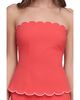 Avec Les Filles Avec Les Filles Scalloped Hem Removable Straps Top - 5
