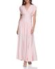 Avec Les Filles Avec Les Filles Shirred Jersey Maxi Dress - 1