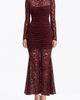 Avec Les Filles Avec Les Filles Shirred Lace Maxi Dress - 1
