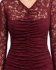 Avec Les Filles Avec Les Filles Shirred Lace Maxi Dress - 4