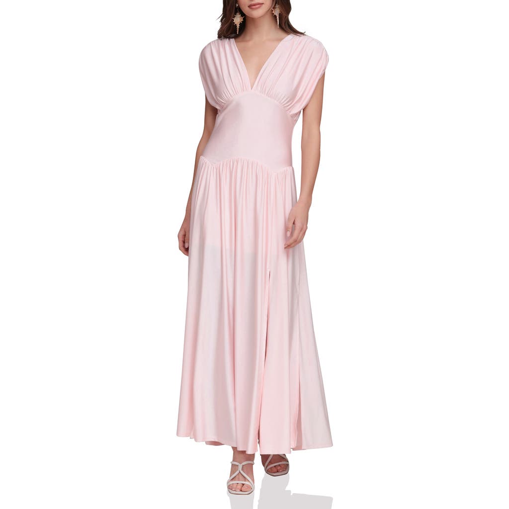 Avec Les Filles Avec Les Filles Shirred Maxi Dress