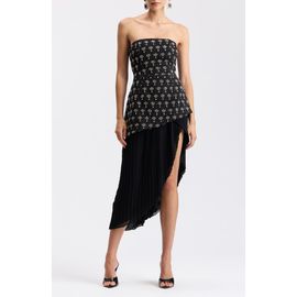 Avec Les Filles Avec Les Filles Sleeveless Asymmetric Hem Cocktail Dress