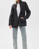 Avec Les Filles Avec Les Filles Slouchy Leather Anorak Black - 5