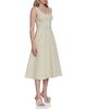 Avec Les Filles Avec Les Filles Striped Gingham Bustier Midi Dress - 4