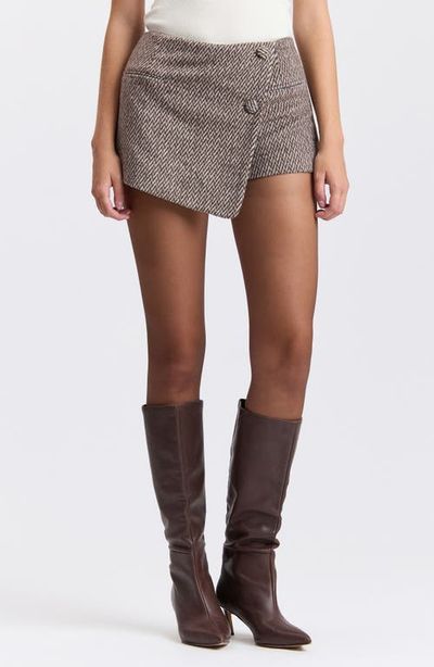Avec Les Filles Avec Les Filles Textured Mini Skort