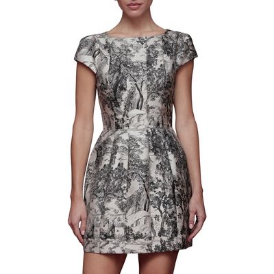 Avec Les Filles Avec Les Filles Toile Fit & Flare Minidress