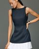 Avec Les Filles Boat-Neck Pleated-Hem Mini Dress - 1