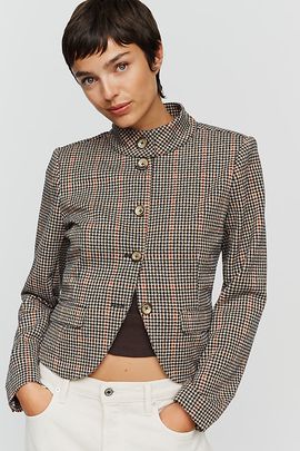 Avec Les Filles Button-Up Knit Jacket