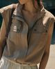Avec Les Filles Cropped Cargo Vest Jacket - 4