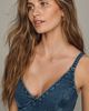 Avec Les Filles Frayed Hem Denim Maxi Dress - 3