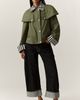 Avec Les Filles Gingham Trim Cape Jacket - 3