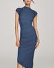 Avec Les Filles Radial Rib Midi Dress - 1
