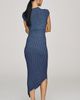 Avec Les Filles Radial Rib Midi Dress - 3