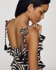 Avec Les Filles Ruffle Printed Maxi Dress - 4