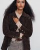 Avec Les Filles Suede Funnel Neck Jacket - 1