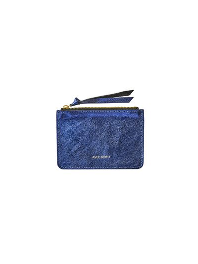 AVECMOTO Emma Coin Purse Navy Foil