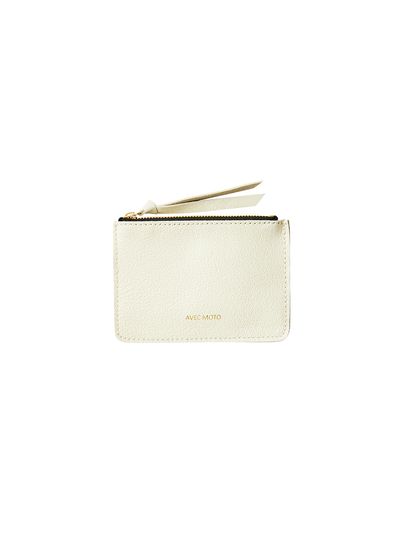 AVECMOTO Emma Coin Purse White Pearl