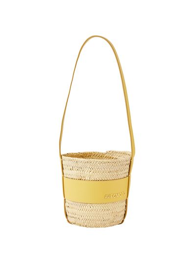 AVECMOTO Saint-Tropez Panier Bag Yellow