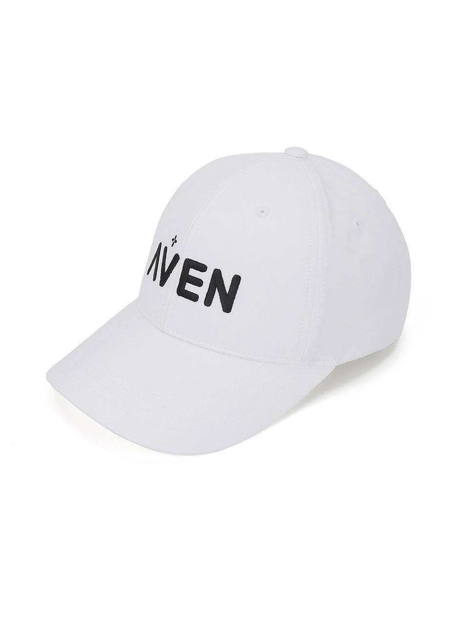 Aven AVYN Bold Letter Logo Embroidered Ball Cap [White]