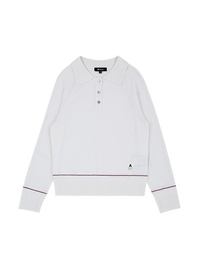 Aven Basic Knit Polo Shirt Golf [White]