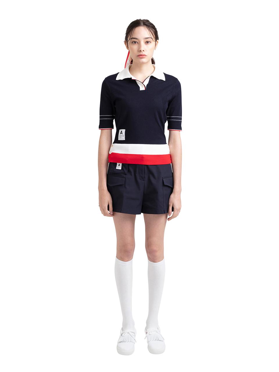 Aven Classic Hampton Knit Polo Shirt [Navy]