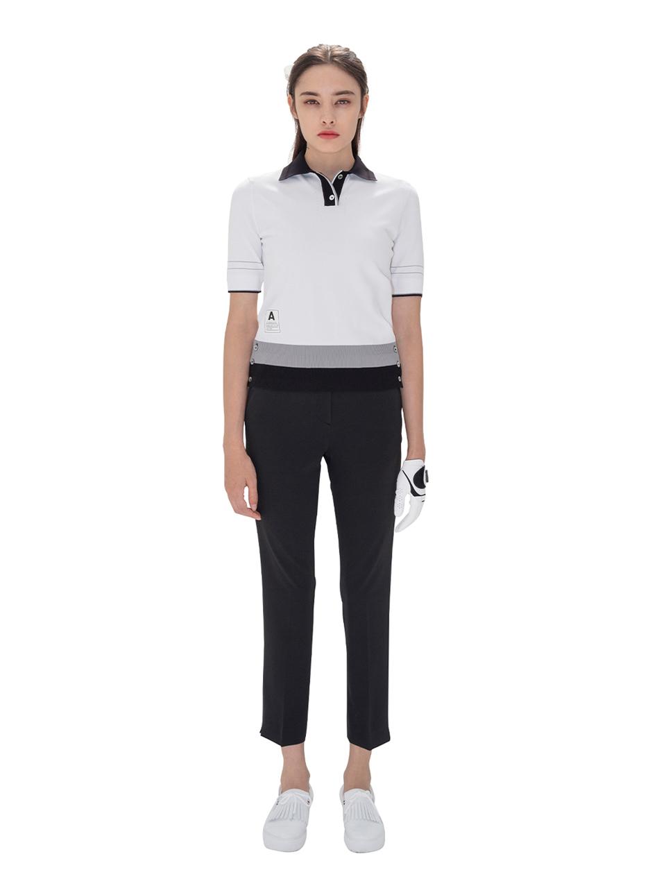 Aven Classic Knit Polo Shirt Golf [White]