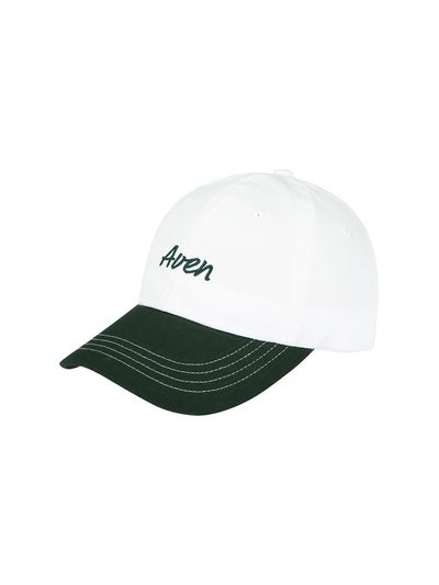 Aven Cursive Lettering Ball Cap [Ivory]