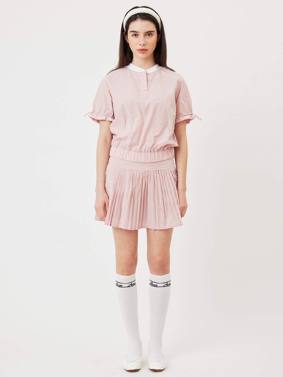 Aven Flare Pleated Golf Skirt [Pink]