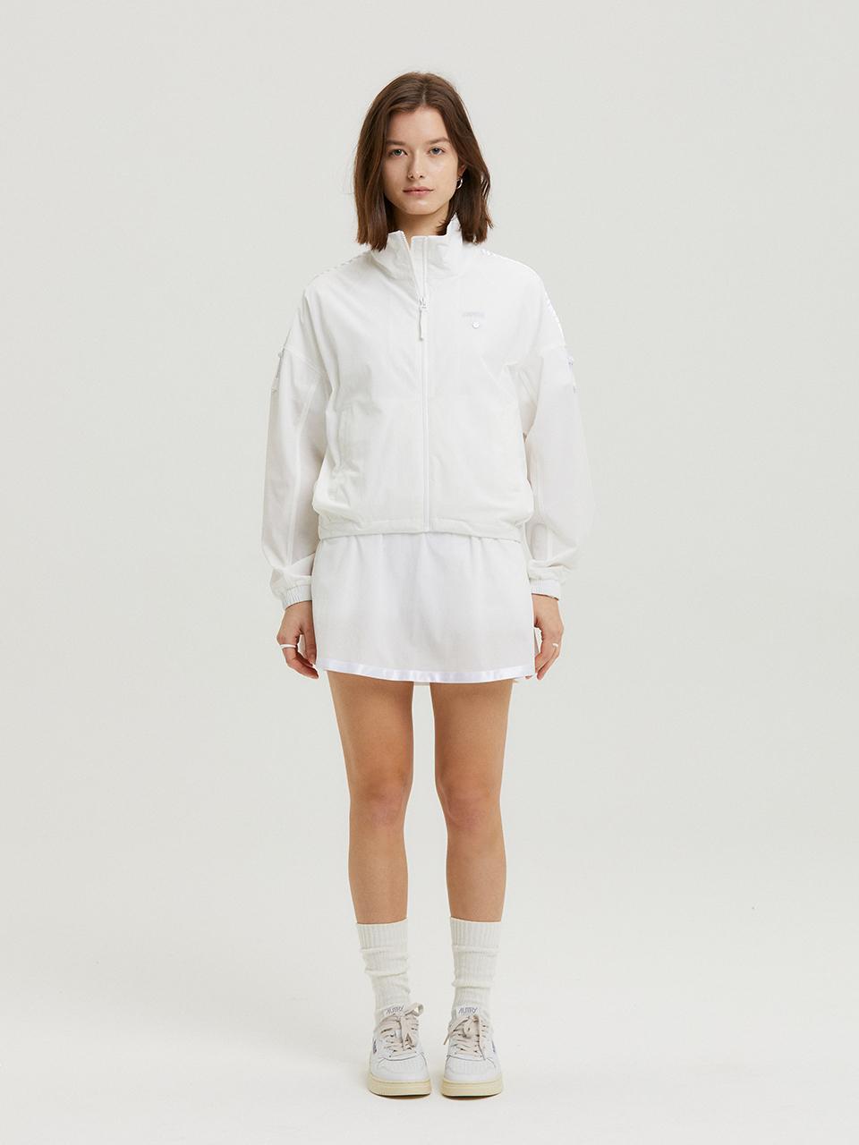 Aven Fleur String Flare Golf Skirt [White]