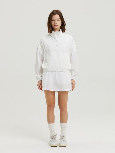 Aven Fleur String Flare Golf Skirt [White]