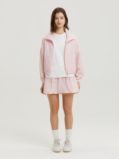 Aven Fleur String Flare Skirt [Pink]