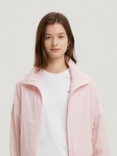Aven Flor High-Neck Windbreaker Golf [Pink]