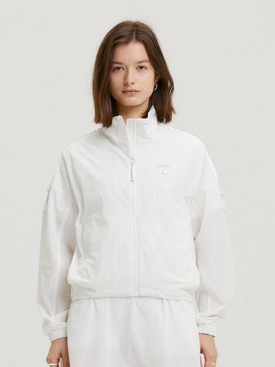 Aven Flor High-Neck Windbreaker Golf [White]