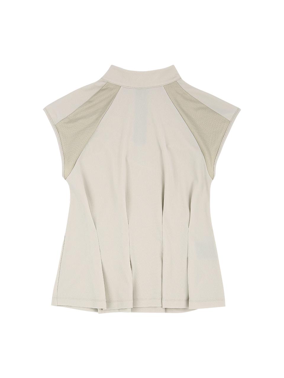 Aven Mid-neck Sleeveless Golf [Beige]