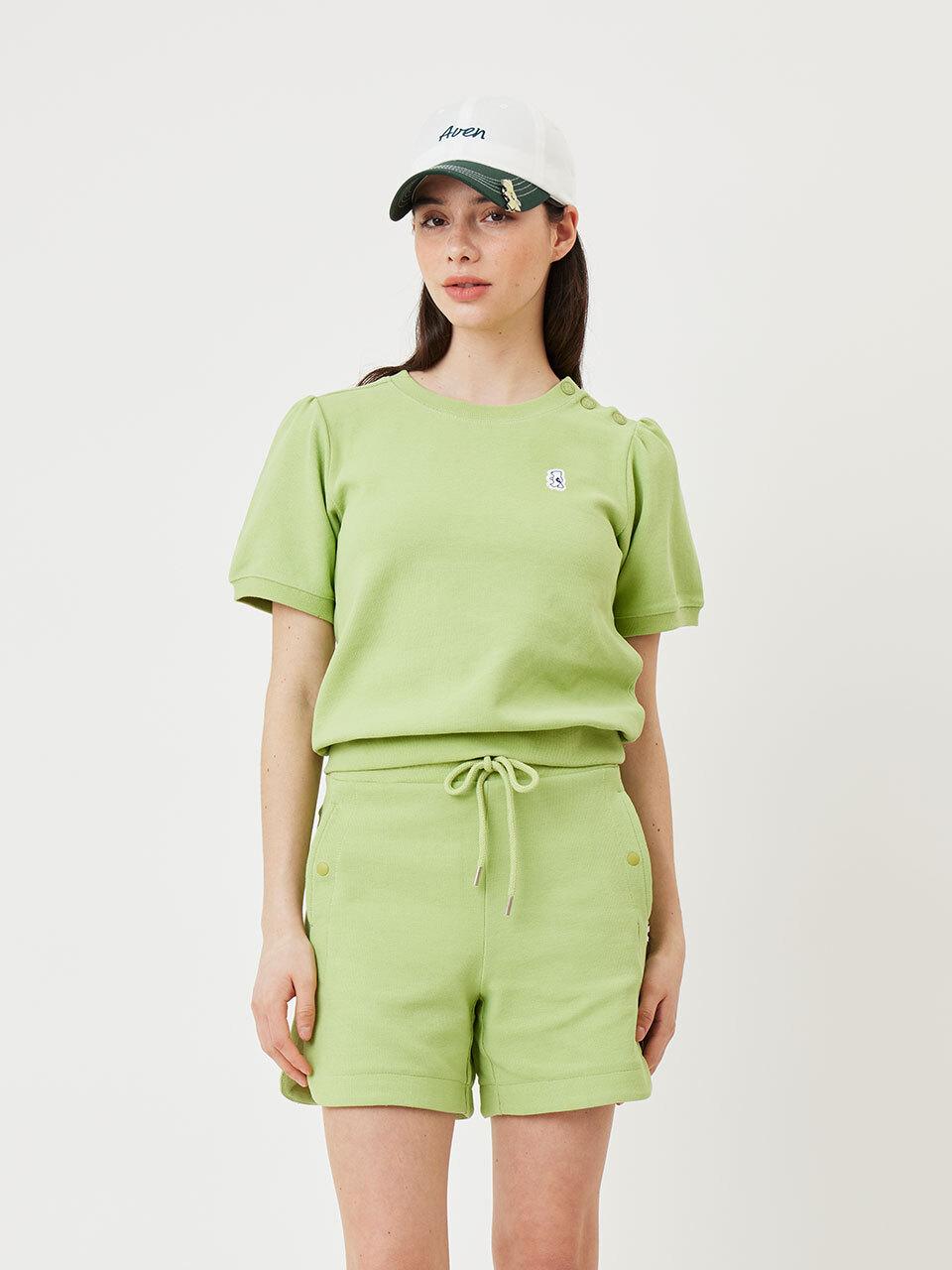 Aven Puff Sleeve Sweatshirt Golf [GREEN]