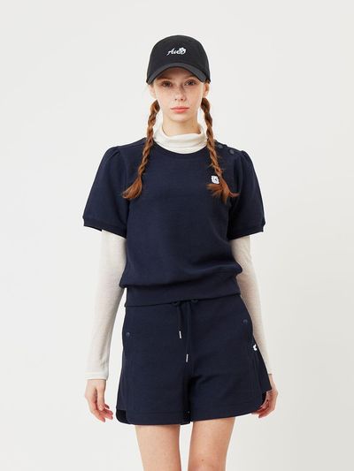 Aven Puff Sleeve Sweatshirt Golf [Navy]