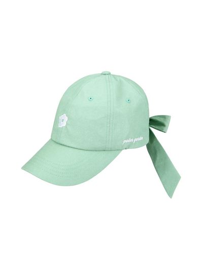 Aven Ribbon Detail Ball Cap [GREEN]