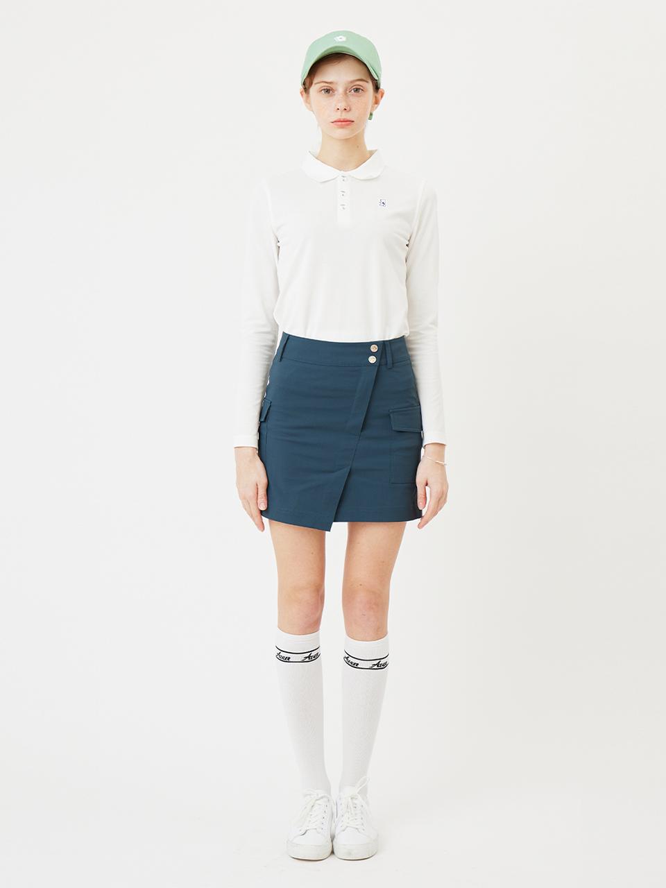 Aven Short Slit Cargo Skirt [Green]