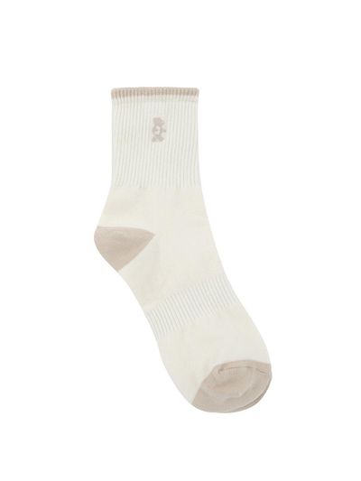 Aven Signature Middle Socks Accessories [Beige]