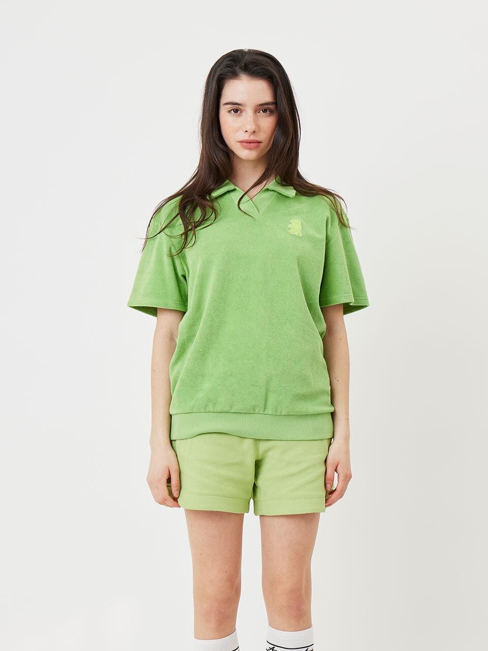 Aven Terry V-neck T-shirt Golf [Green]