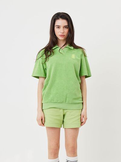 Aven Terry V-neck T-shirt Golf [Green]