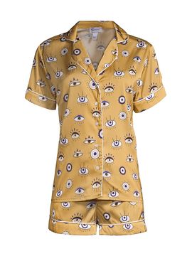 Averie Women's Two-Piece Amara Evil Eye Shorts Pajama Set