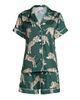 Averie Women's Two-Piece Tiger Print Shorts Pajama Set - 6