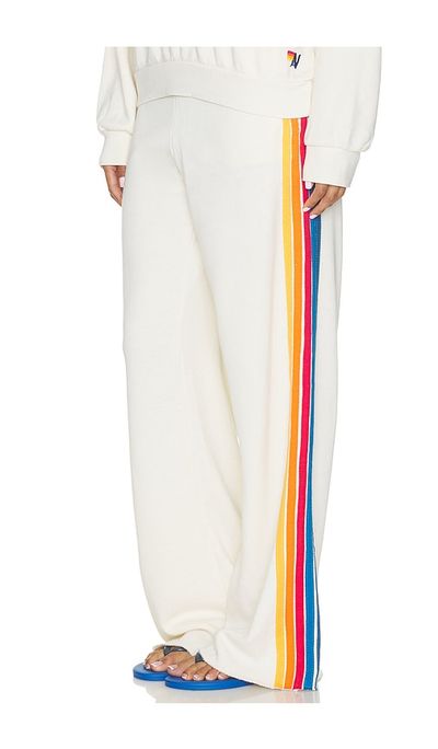 Aviator Nation Aviator Nation 5 Stripe Wide Leg Sweatpant