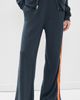 Aviator Nation Aviator Nation 5 Stripe Wide Leg Sweatpants Charcoal - 2