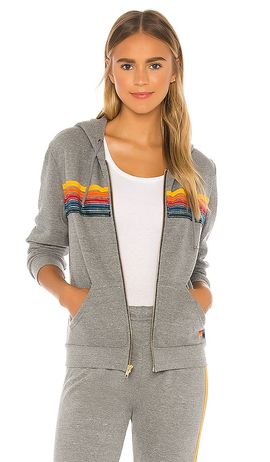 Aviator Nation Aviator Nation 5 Stripe Zip Hoodie