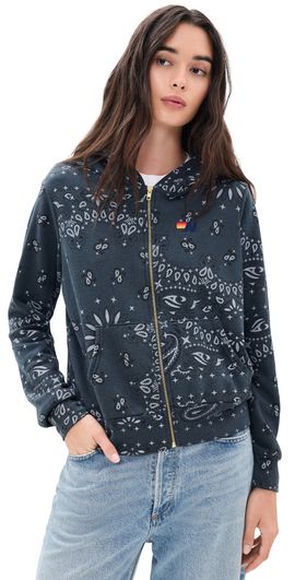 Aviator Nation Aviator Nation Bandana Hoodie Charcoal