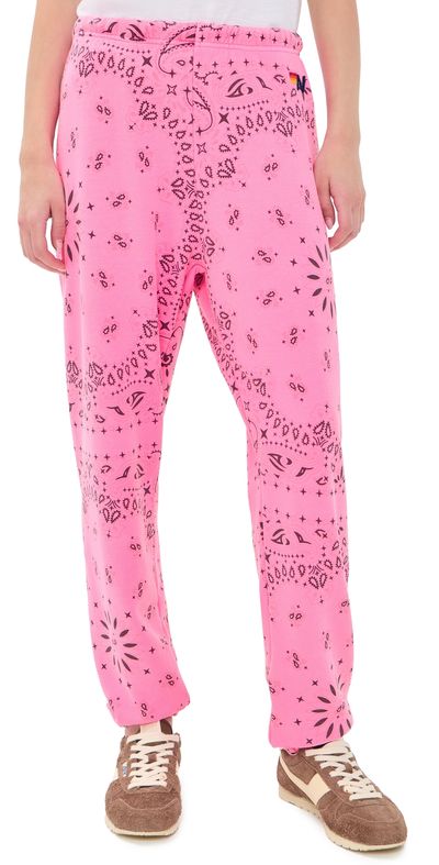 Aviator Nation Aviator Nation Bandana Women's Sweatpants Neon Pink