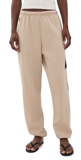 Aviator Nation Aviator Nation Bolt Stitch Womens Sweatpants Sand